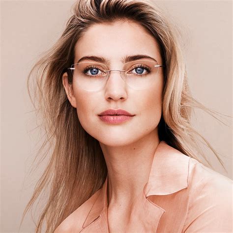 silhouette rimless glasses for females